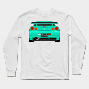 GTR R34 TURQUIOSE Long Sleeve T-Shirt